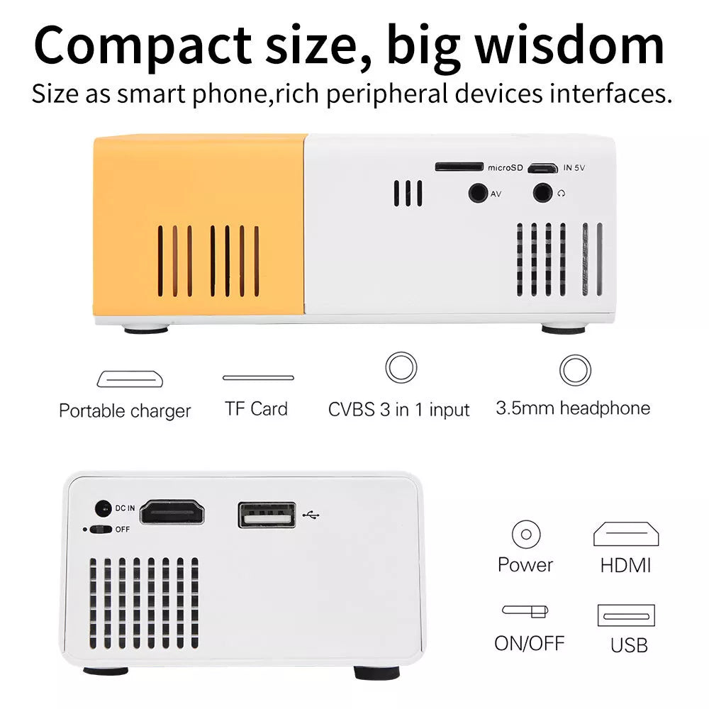 ENTILEA™ Mini Portable LED Projector