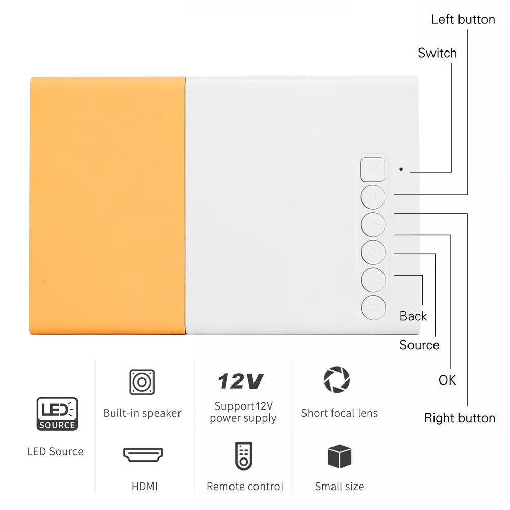 ENTILEA™ Mini Portable LED Projector